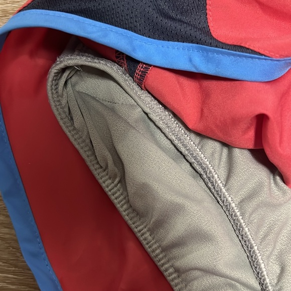 NIKE Pink and Blue Running Shorts with Built in Underwear - Picture 4 of 5